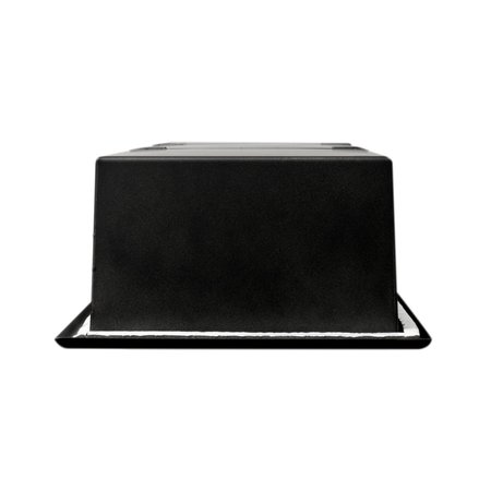 Alfi Brand 8" x 36" Black Matte SS Vertical Triple Shelf Bath Shower Niche ABNC0836-BLA